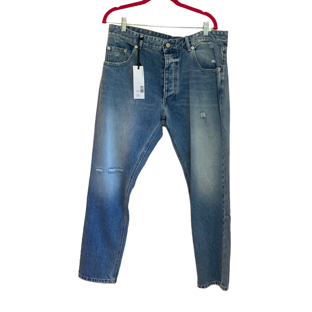 ICON Denim Los Angeles Nick Straight Jeans Button Fly sz 35 NWT